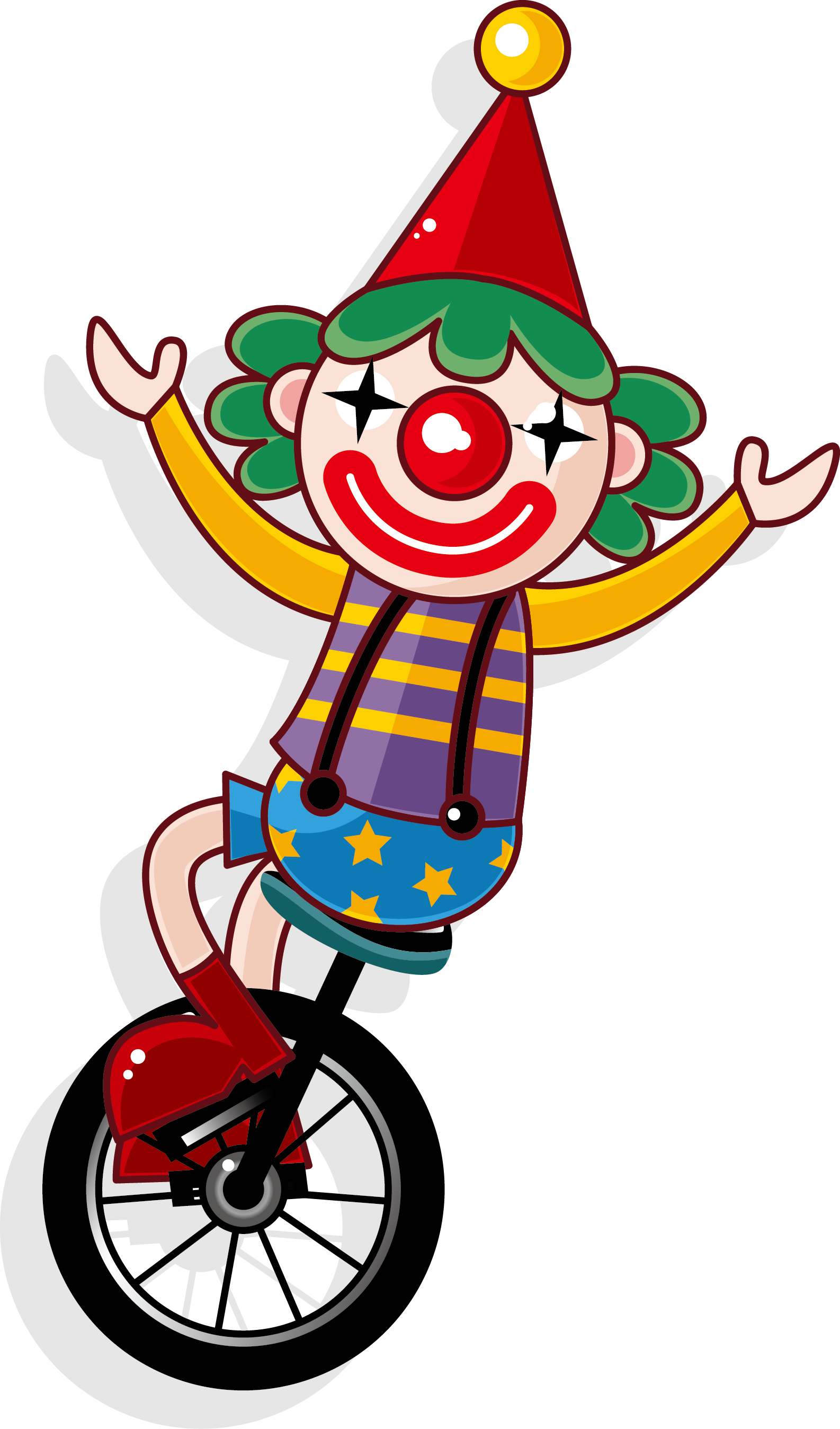 Joker Clown Circus Juggling - Clown Vector (1586x2697)