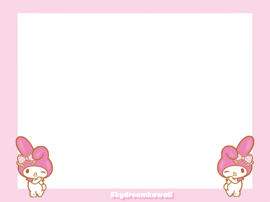 Kawaii Memo Paper - My Melody Frame Png (1024x768)
