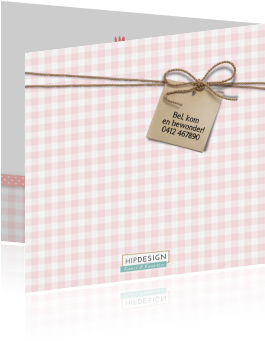 Kijk Eens Hoe Lief Dit Geboortekaartje Voor Een Meisje - Paper (455x350)