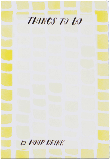 Pour Drink Notepad - Paper (700x700)