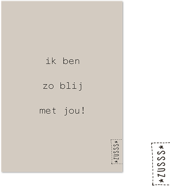 Kaart Ik Ben Zo Blij Met Jou - Paper (750x750)