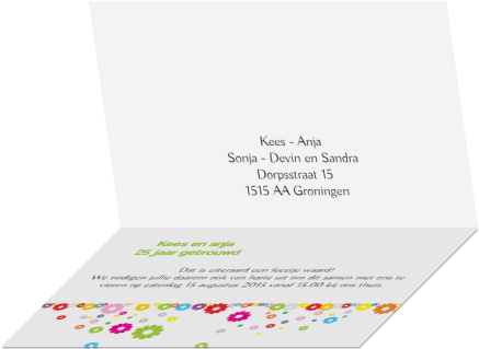 Een Super Leuke Kaart Met Bloemen In Alle Kleuren Van - Alle Kleuren (455x350)