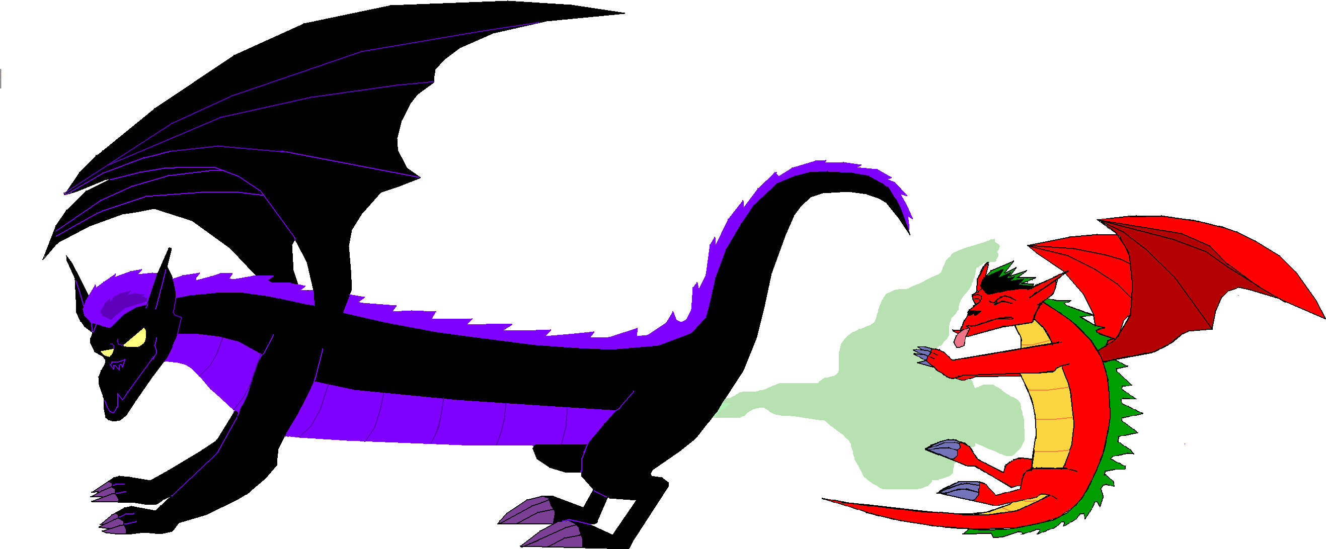 Majkashinoda626 Dark Dragon Farting On Jake Xd By Majkashinoda626 - Dragon Face Fart (2634x1178)