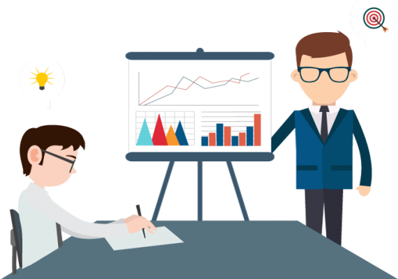 Business Coaching Scene - Vector Hd Wallpaper Meeting Business (600x400)
