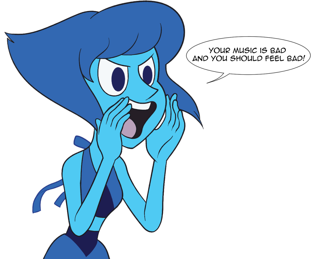 Your Music Is Bad And You Shoulo Feel Bad - Lapis Lazuli Steven Universe Farting (1010x857)
