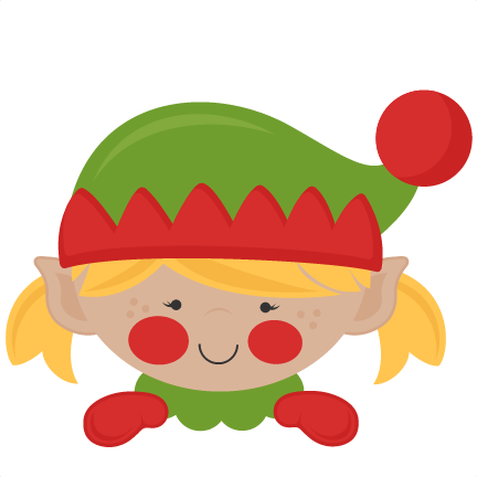Peeking Elf Svg Scrapbook Cut File Cute Clipart Files - Elf Peeking Clipart (432x432)