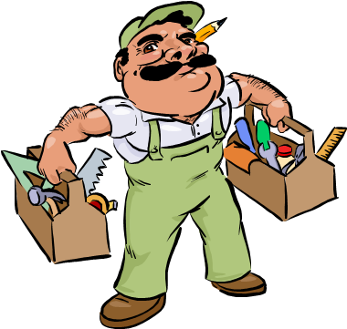 Nice Cartoon Maintenance Man Maintenance Service Request - Repair Man (391x371)