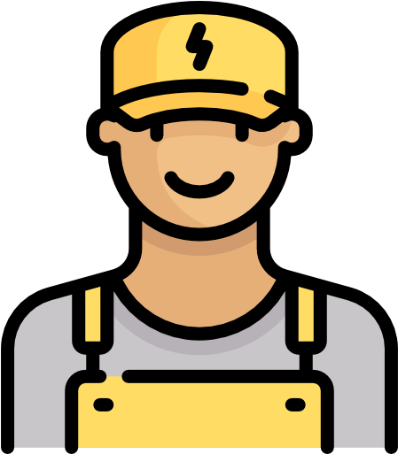 Electrician Clipart Electrical Contractor - Electrical Engineer Vector (512x512)