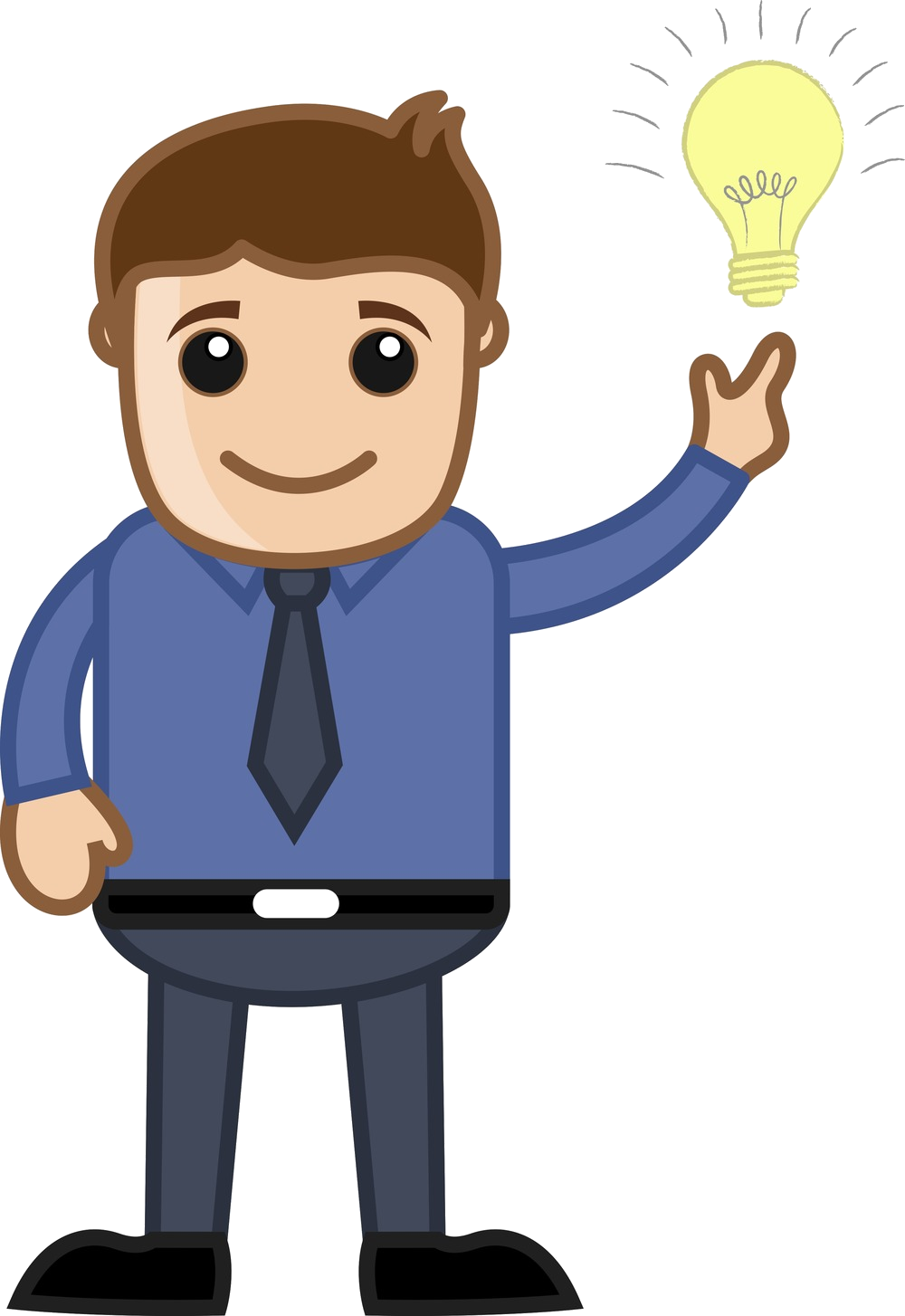 Most Important Kpi For Any Business Is Customer Satisfaction - Man With A Idea Cartoon - (1000x1454) Png Clipart Download Most Important Kpi For Any Business Is Customer Satisfaction - Man With A Idea Cartoon - (1000x1454) Png Clipart Download