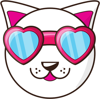 Cute Cat Cartoon - Illustration (550x550)