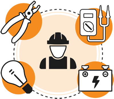 Electrician Clipart Electrical Contractor - Bournemouth (450x397)