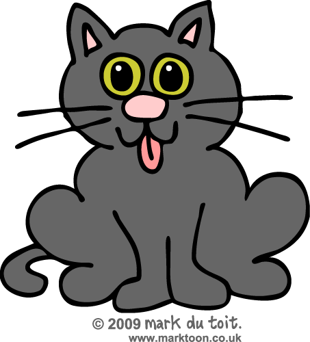 Big Cat Clipart Word Art Pencil And In Color Big Cat - Cute Cat Clip Art (453x500)