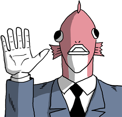Business Fish Sticker Messages Sticker-0 - Business Fish Emoji (420x420)