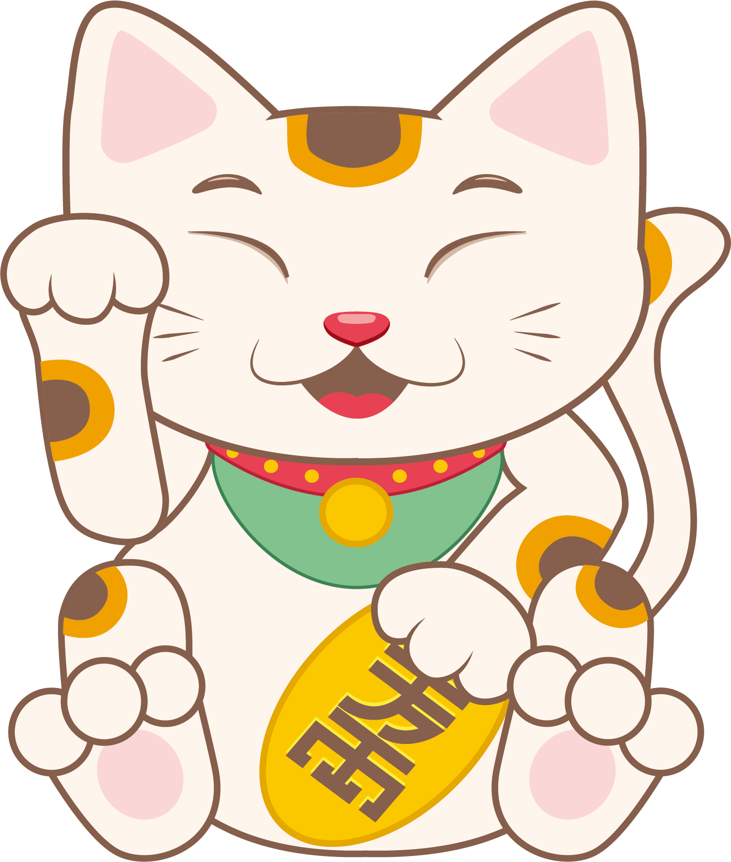 Cat Kitten Cartoon Maneki-neko - Maneki Cartoon Png (1474x1738)