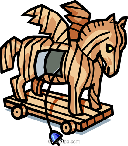 Trojan Clipart Transparent - Trojan Horse Virus Gif - (421x480) Png ...