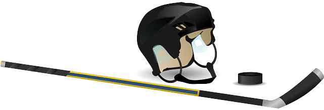 Hockey - Hockey Helmet And Stick (640x320)