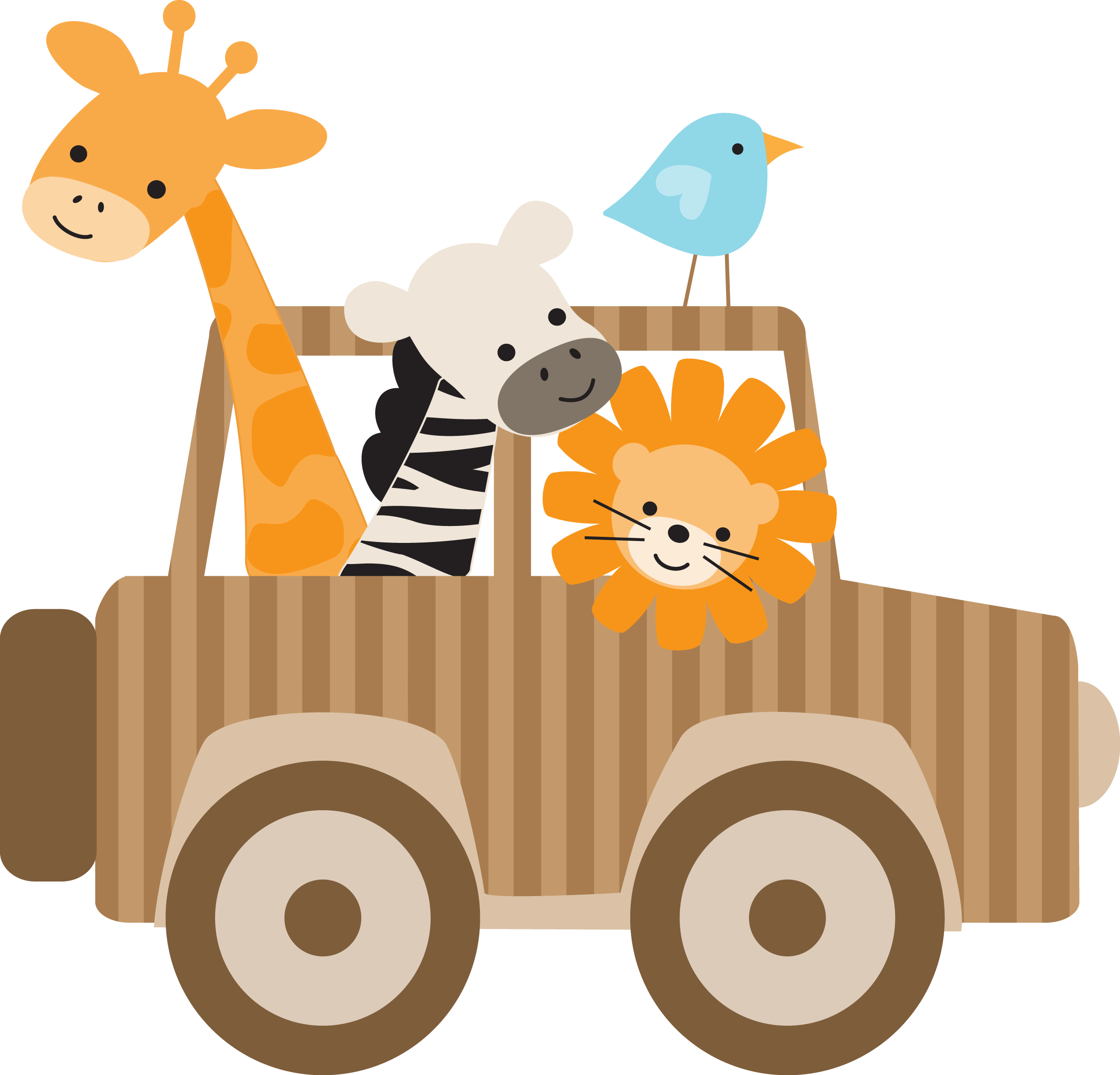 Safari Clipart Transparent - Safari Baby (2385x2289)