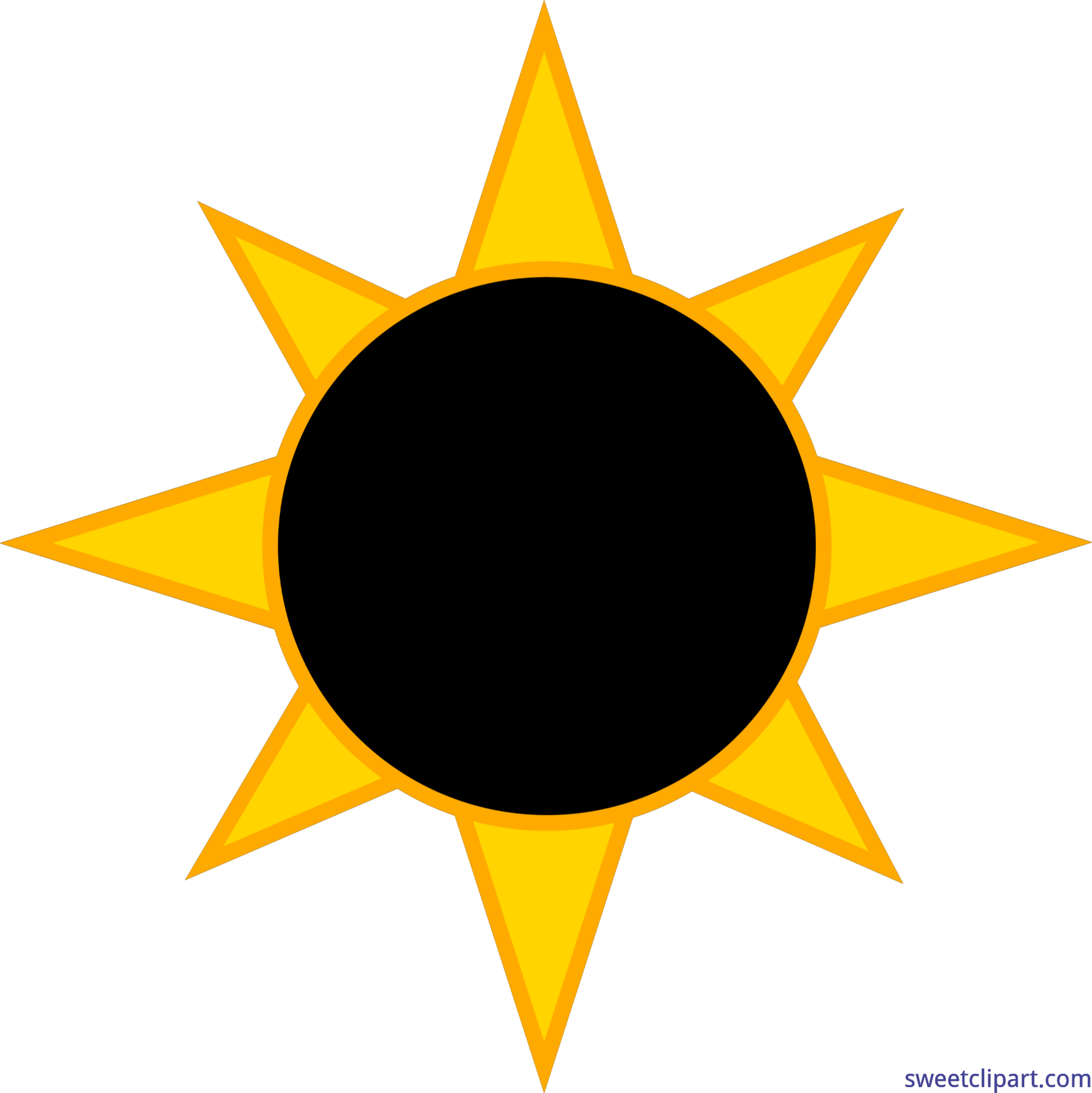 Solar Eclipse Sun Clip Art - Solar Eclipse Clipart (5789x5793)