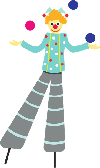 Clown Juggling Balls Cartoon - Clown Juggling Balls Cartoon (330x550)
