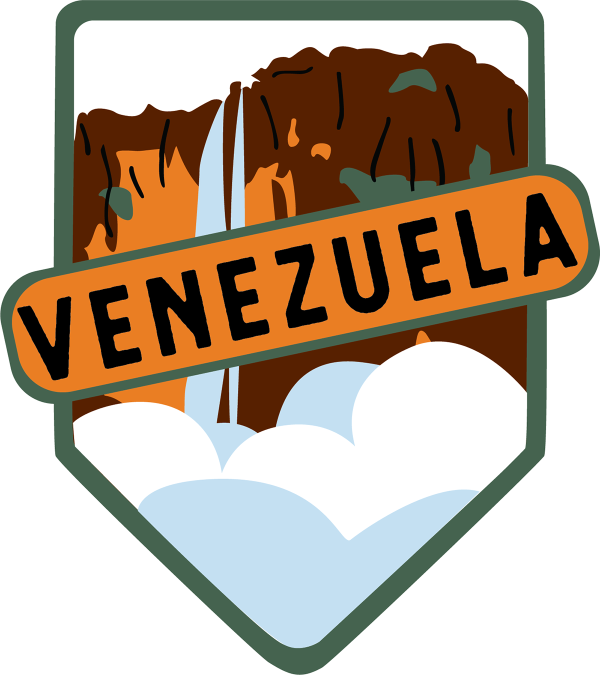 The Waterfall Show In This Logo Is The Famous Angle - The Waterfall Show In This Logo Is The Famous Angle (1200x1350)