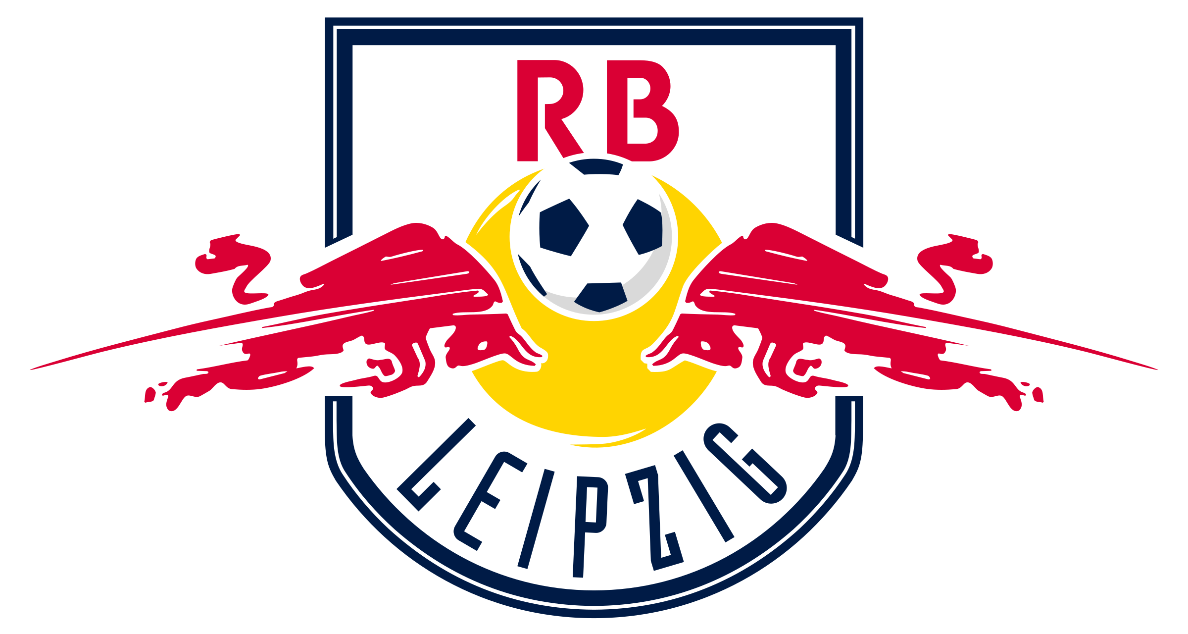 Red Bull Leipzig Logo Black And White - Red Bull New York (2400x1280)