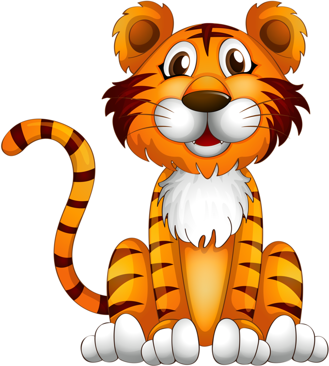 Фото, Автор Soloveika На Яндекс - Baby Tiger Cartoon Png (716x800)