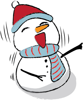 Cute & Lovely Snowman Stickers Messages Sticker-2 - Snowman (408x408)