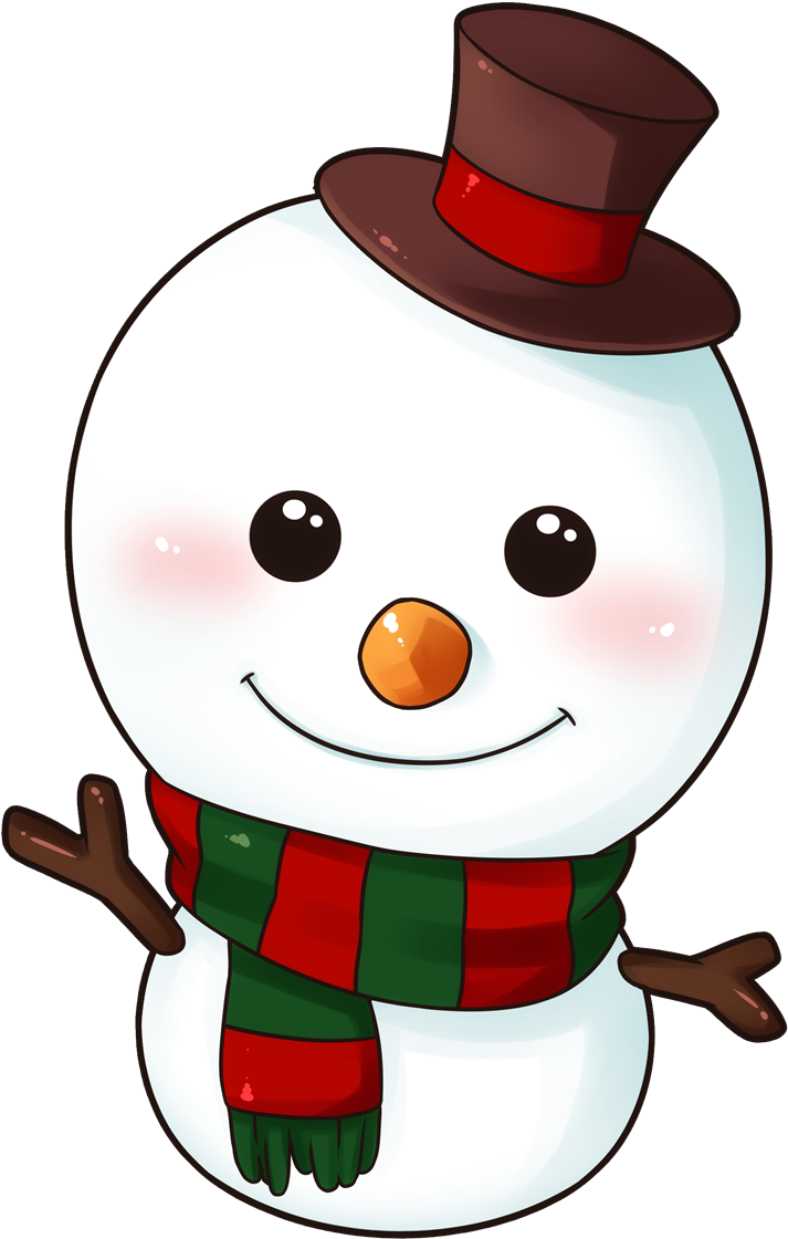 Christmas Snowman Clip Art Free - Cartoon (800x1200)