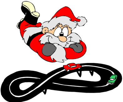 Funny Santa Christmas Image Reindeer Free Public Domain - Santa (400x331)