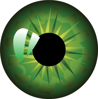 Png Green Eyes (399x400)