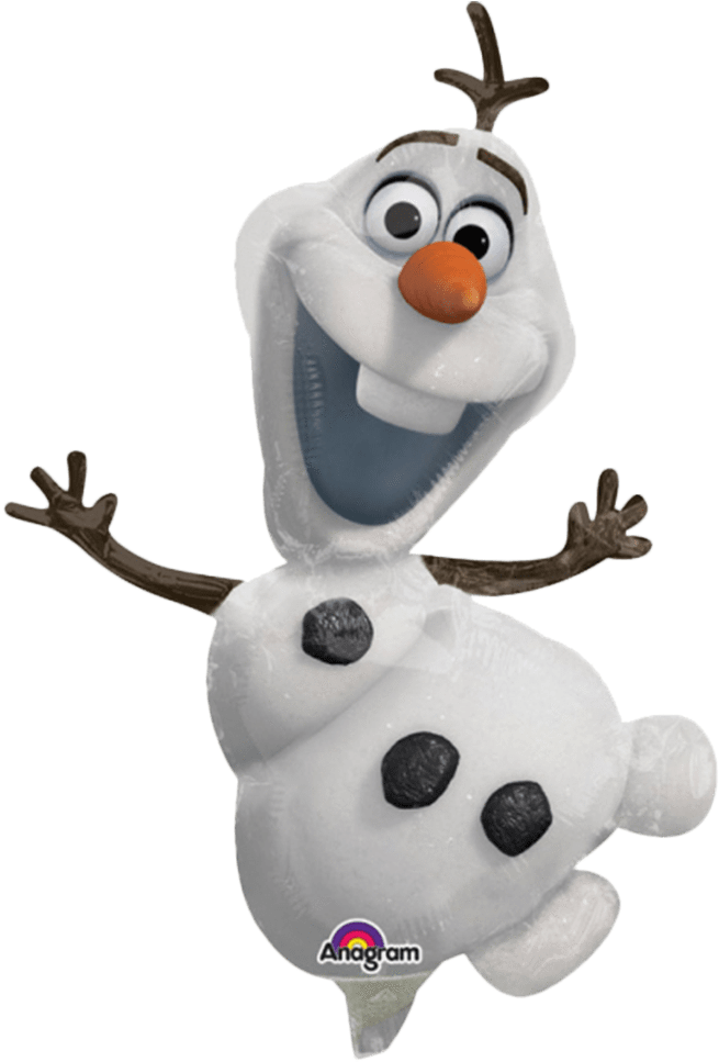 Folieballon Formet Som Olaf Fra Frost - 13" Airfill Only Olaf Frozen Mini Shape Balloon - Mylar (1000x1000)
