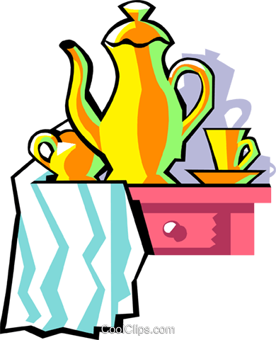 Afternoon Tea Royalty Free Vector Clip Art Illustration - Clip Art (390x480)