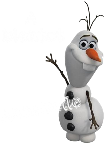 Olaf - Frozen Giant Vinyl Wall Decal Set Olaf (374x505)