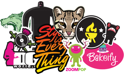 Make Your Own Stickers - Logo Design Stickers (556x326)