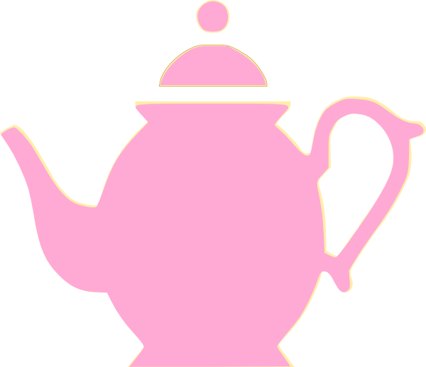 Teapot Clip Art At Clker - Pink Tea Pot Clip Art (600x517)