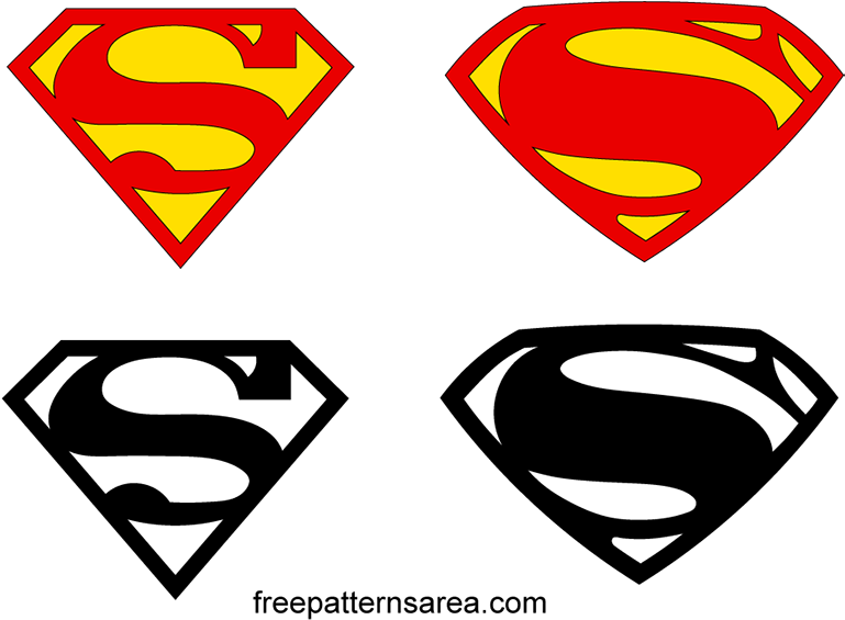 Superman Symbol Logoâ€“vectors Stencil Silhouette Design - Superman Logo Png (800x600)