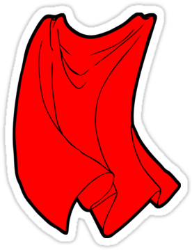 Drawn Superman Superman Cape - Super Hero Cape Cartoon (375x360)