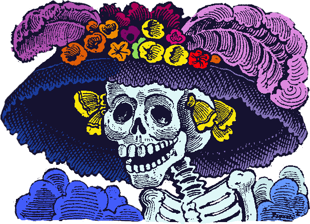 Clip Art Dibujos De Ojos Cliparts - Dia De Los Muertos (640x462)