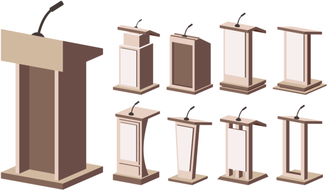 Lectern Vector - Podium Vector (700x490)