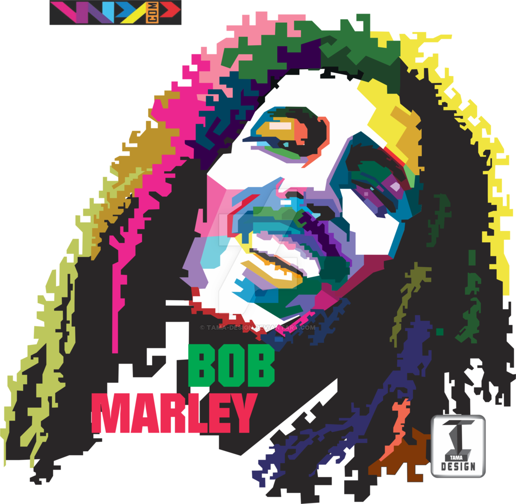 Bob Marley In Wpap Design For T Shirt By Tama Design - T Shirt Design Png (1024x1001)