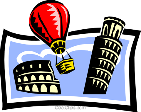 Sightseeing/travel Royalty Free Vector Clip Art Illustration - Colosseo (480x382)
