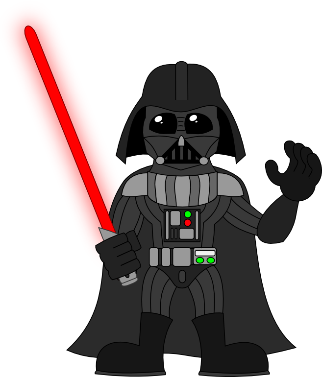 Drawing Practice Â€“ Darth Vader Stormtrooper Sirrob01 - Darth Vader Cartoon Drawing (657x770)