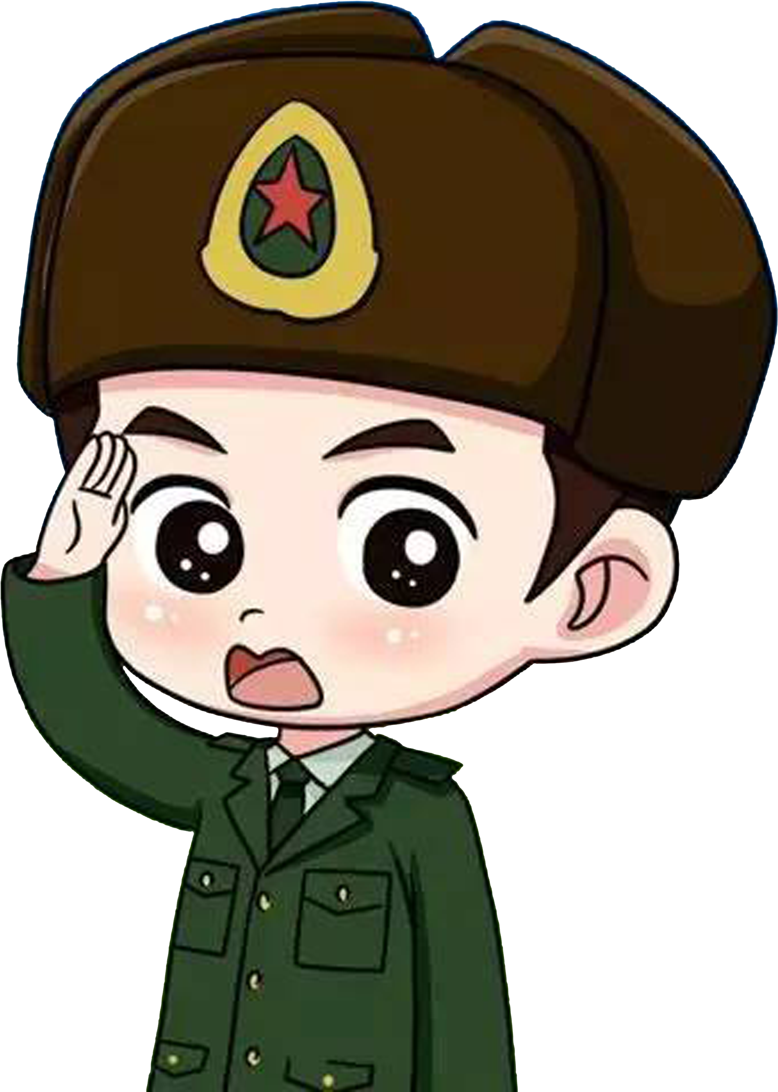 Cartoon Download - Soldiers Salute - Soldier Salute Cartoon (5000x5000)
