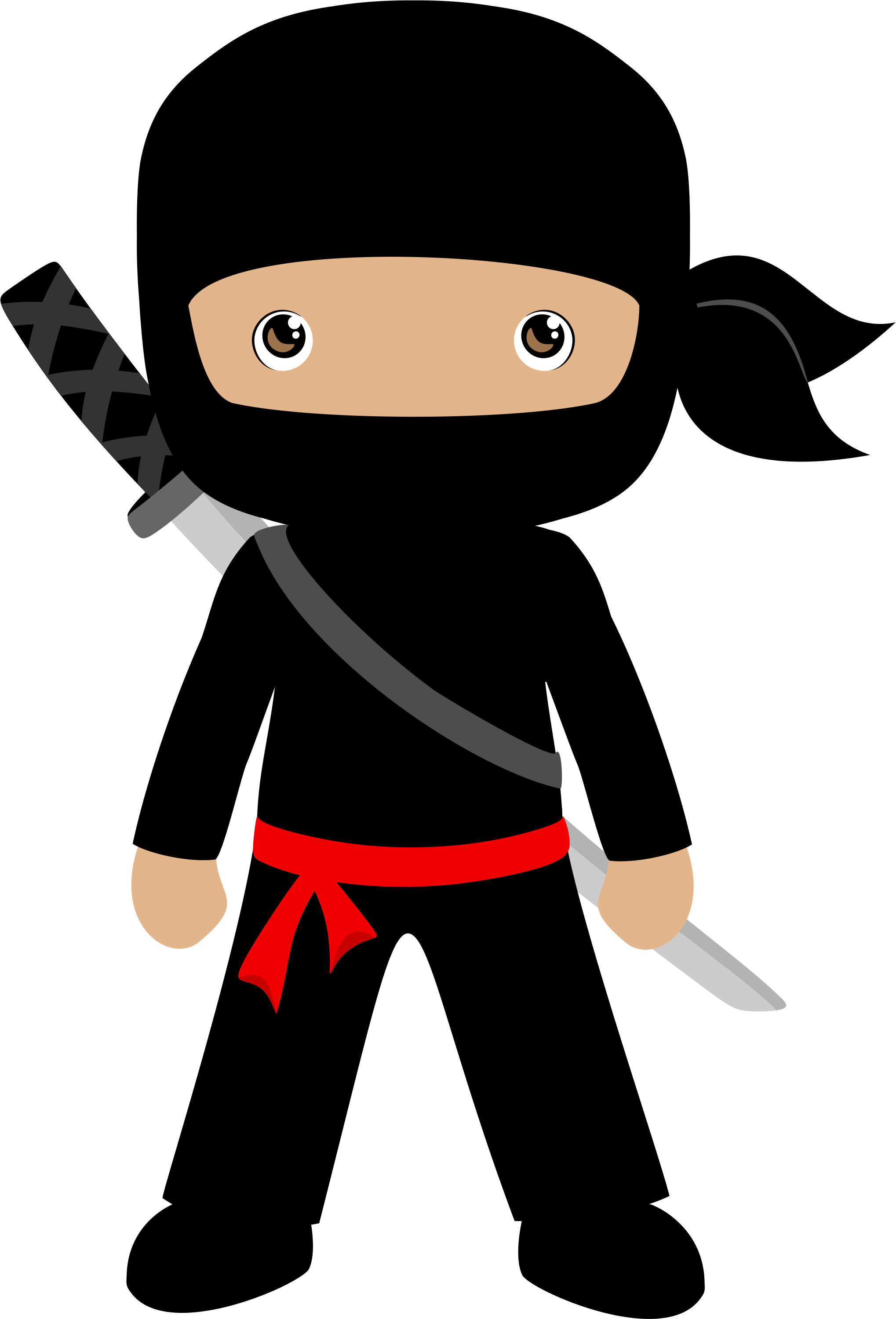 Ninja Child Clip Art - Ninja Clipart (2038x3001)