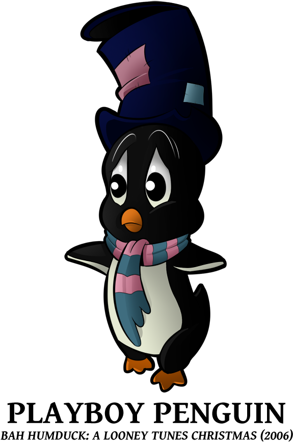 25 Looney Of Christmas - Playboy Penguin Looney Tunes (594x900)