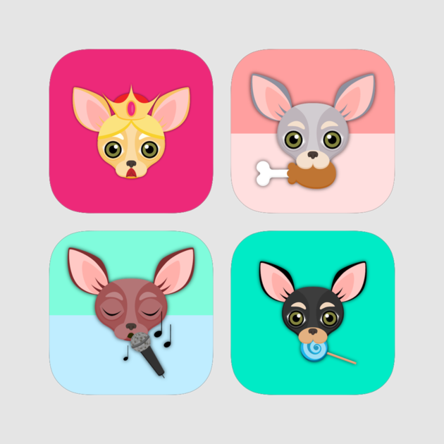 Chihuahua Lovers Emoji Sticker Pack On The App Store - Sticker (630x630)