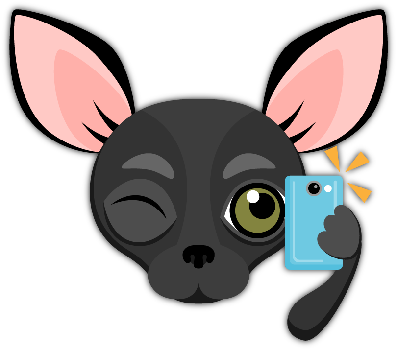 Black Chihuahua Emoji Stickers For Imessage Are You - Chihuahua (810x715)