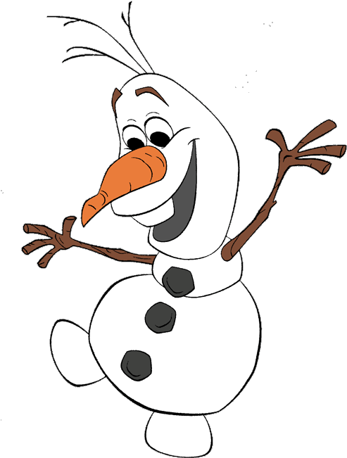 Olaf Clipart - Frozen (500x683)