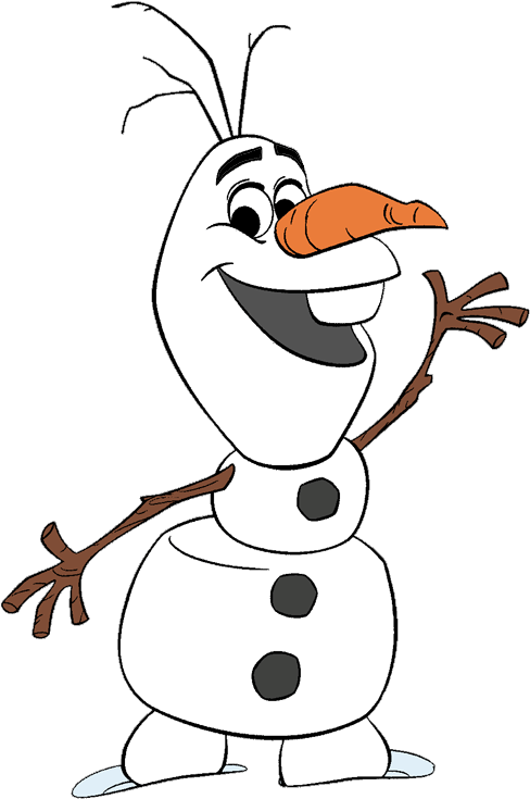 Olaf From Frozen Clipart - Elsa And Olaf Drawing (500x765)