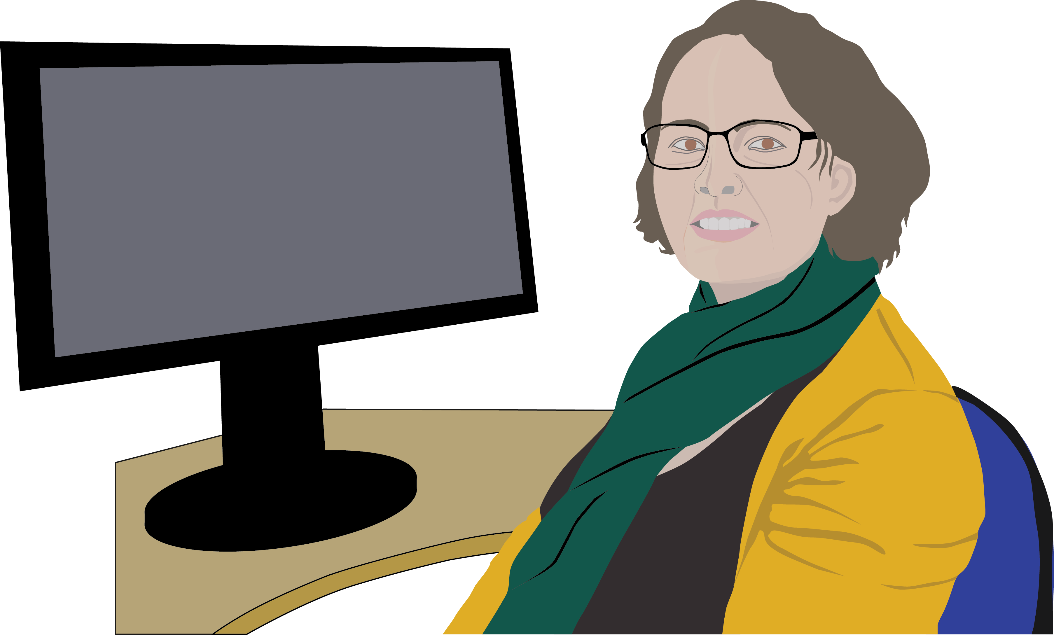 Maria Is 50 Years Old, Married, And Lives With Her - Computer Monitor (3613x2177)